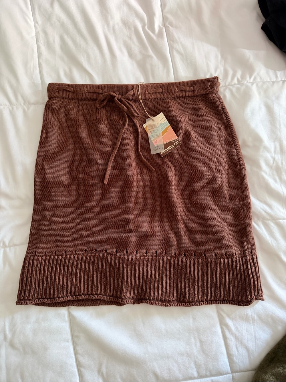 Women’s Brown Knit Skirt